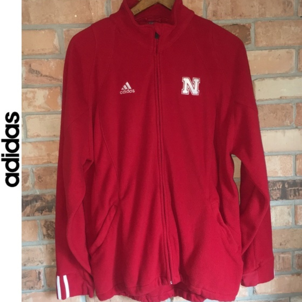 Men’s Nebraska Cornhuskers Adidas Fleece Jacket